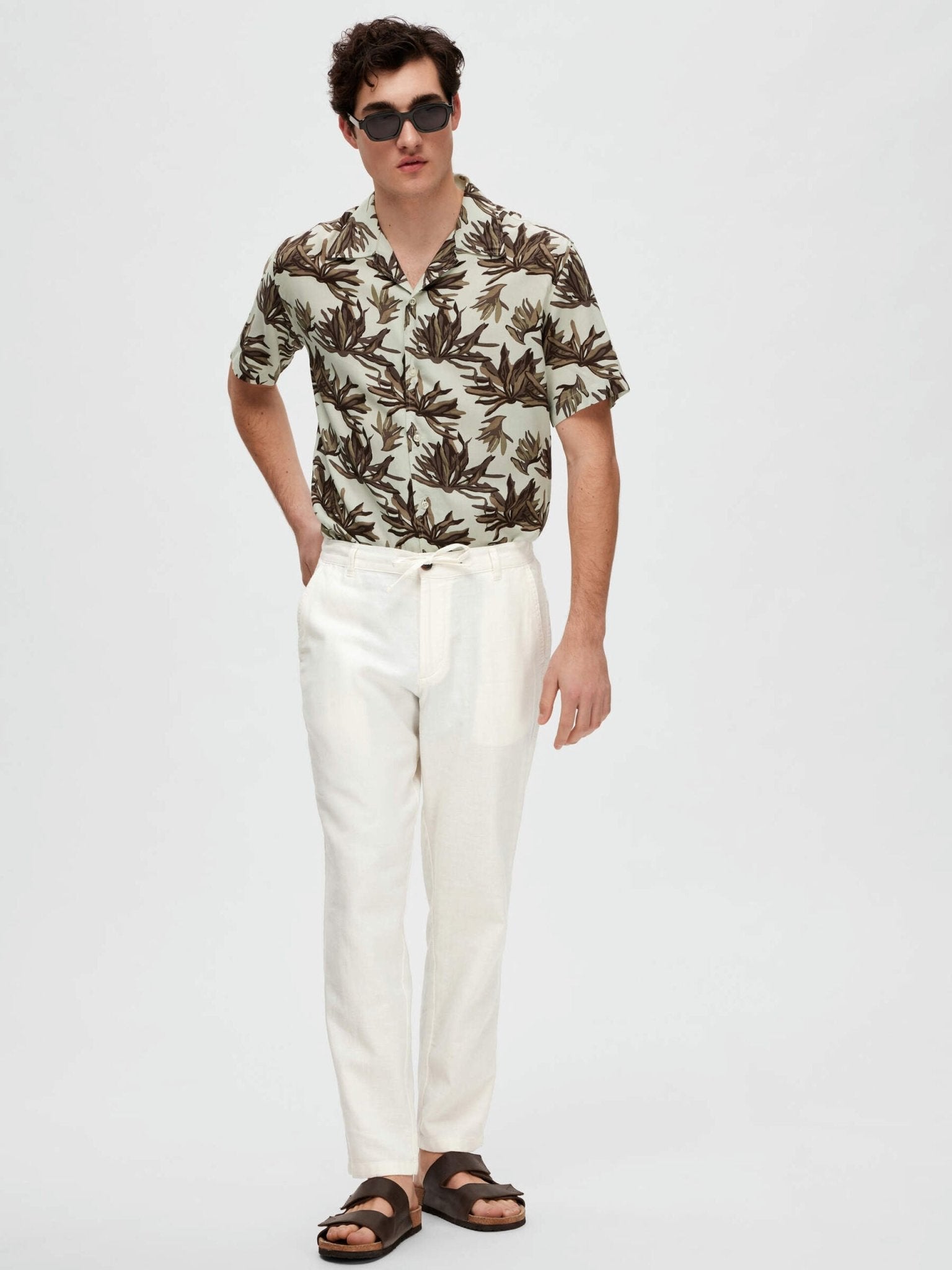 Selected Men Bukser & Jeans 16087636_clouddancer_S - Bygholm Menswear